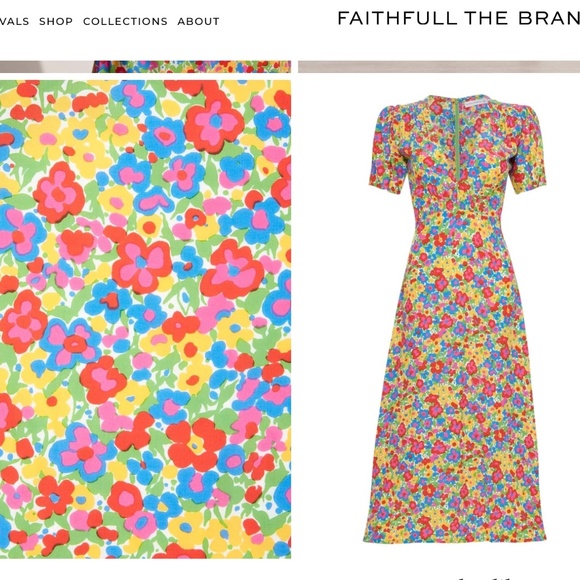 Faithful the Brand floral midi dress - Picture 7 of 8